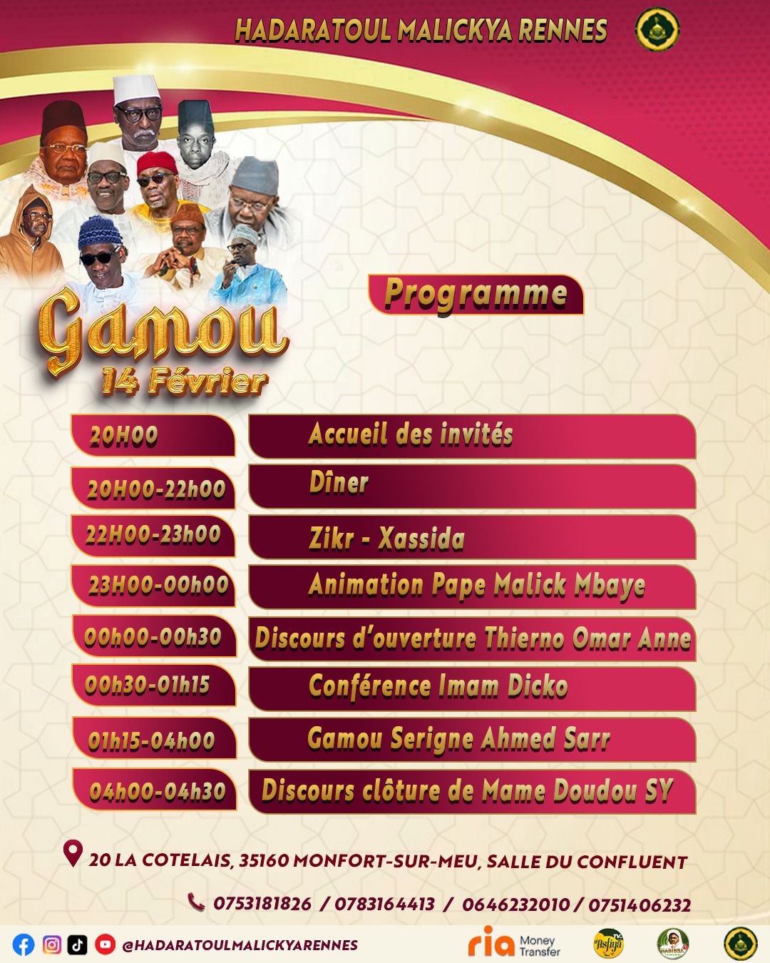 GAMOU DAHIRA TIDIANES DE RENNES