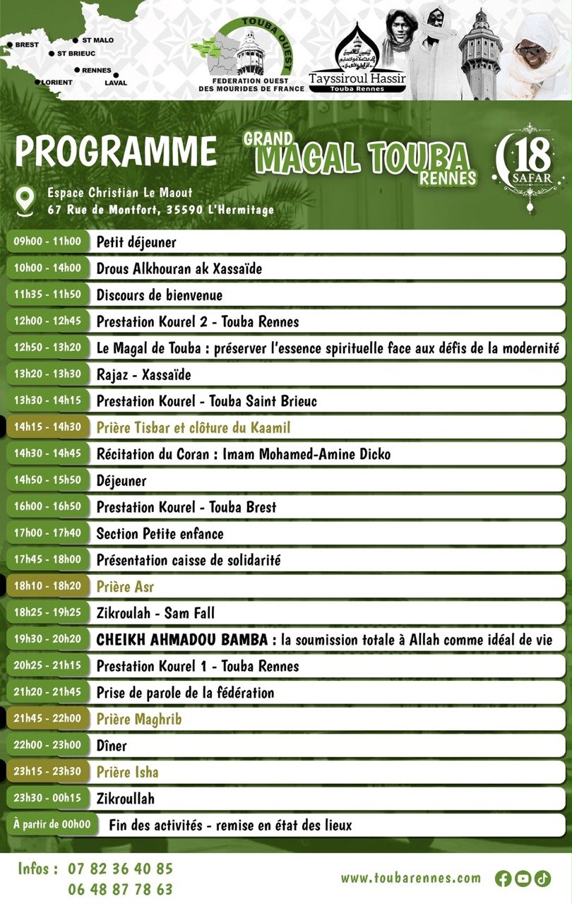 17 Safar 2026 Rennes